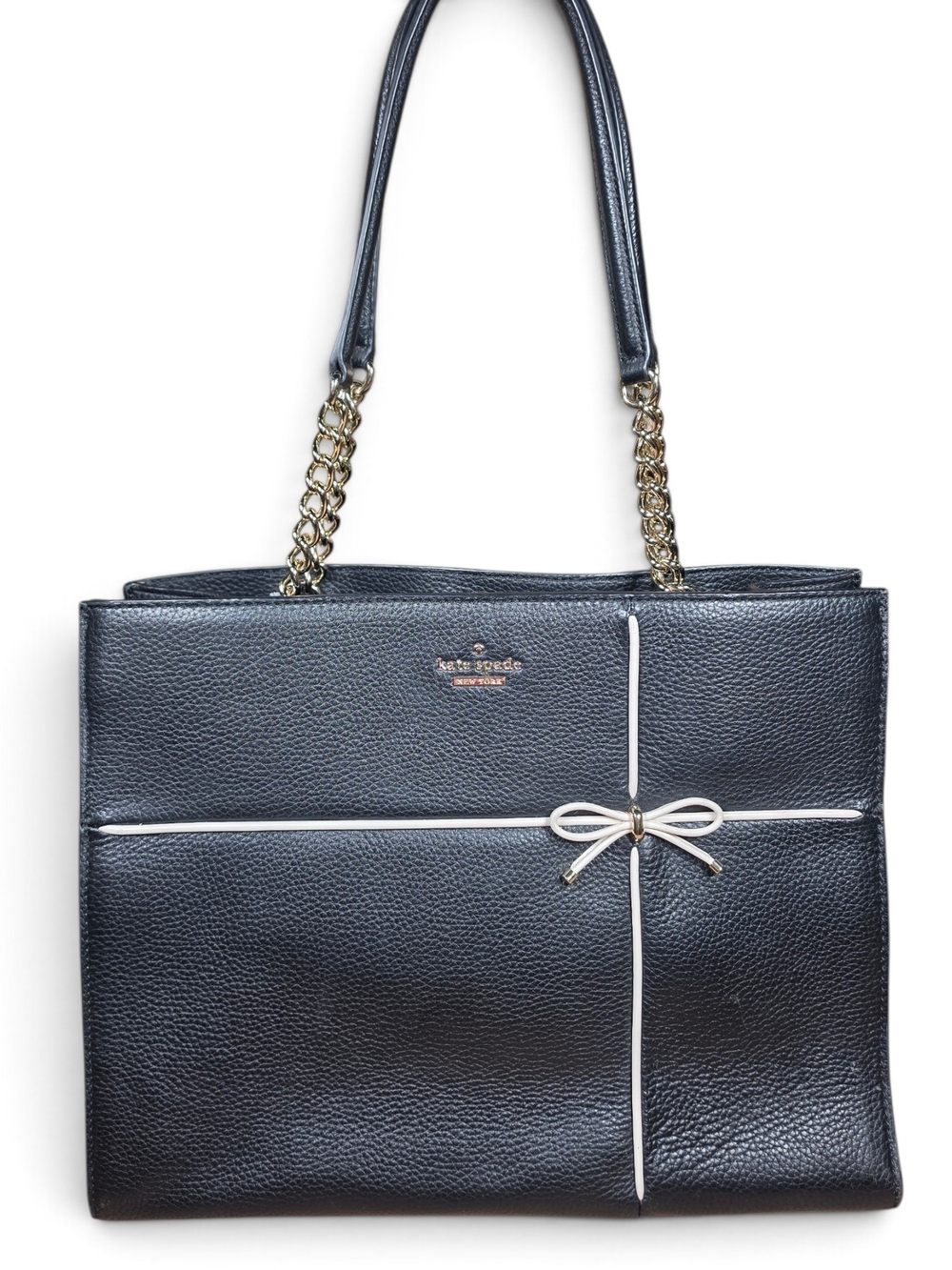 kate spade Marianne Pebbled Leather Tote / Shoulder Bag w/ Bow (Retail $398) - Picture 10 of 10